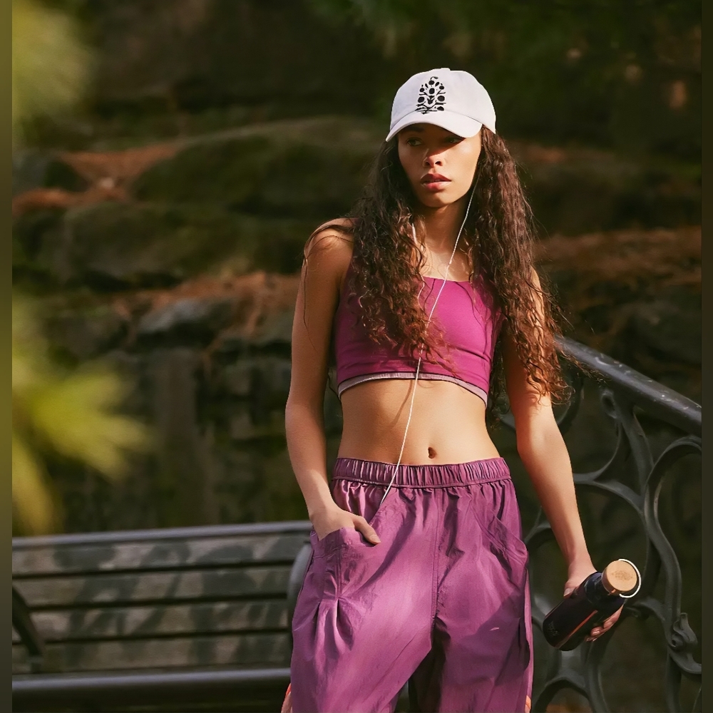 FP Movement by Free People Free Throw Purple/Pink Track Pants, NWT - Picture 3 of 12